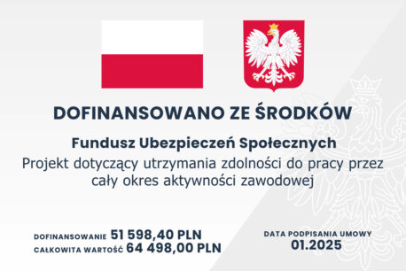 DOFINANSOWANIE ZE ŚRODKÓW FUNDUSZU UBEZPIECZEŃ SPOŁECZNYCH